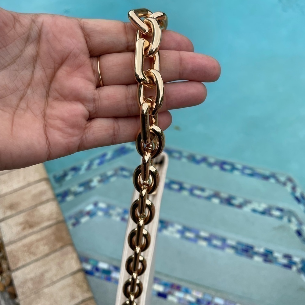Zara Chain Link Python Embossed Purse - Picture 8 of 10